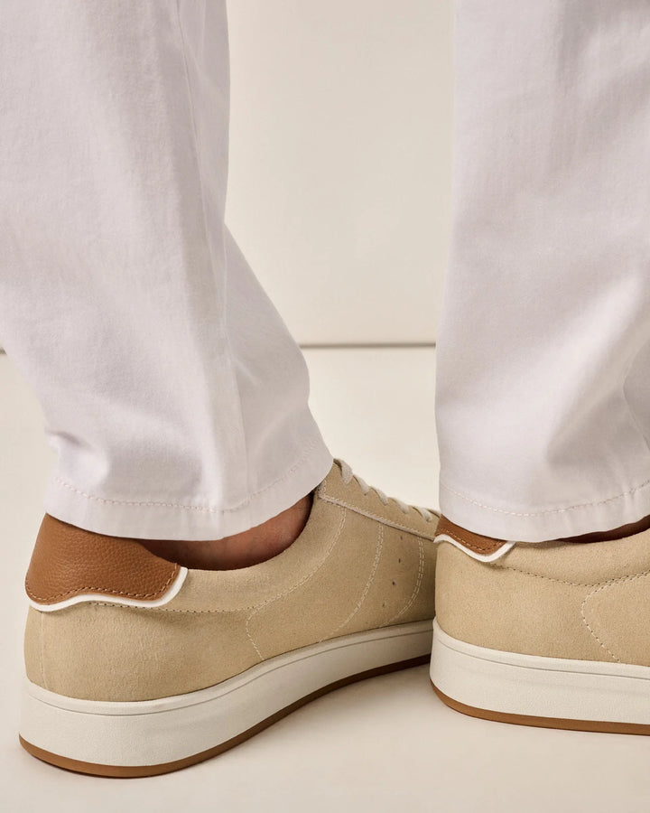 Johnnie-O Topspin Oxford Leather Sneaker: Tan