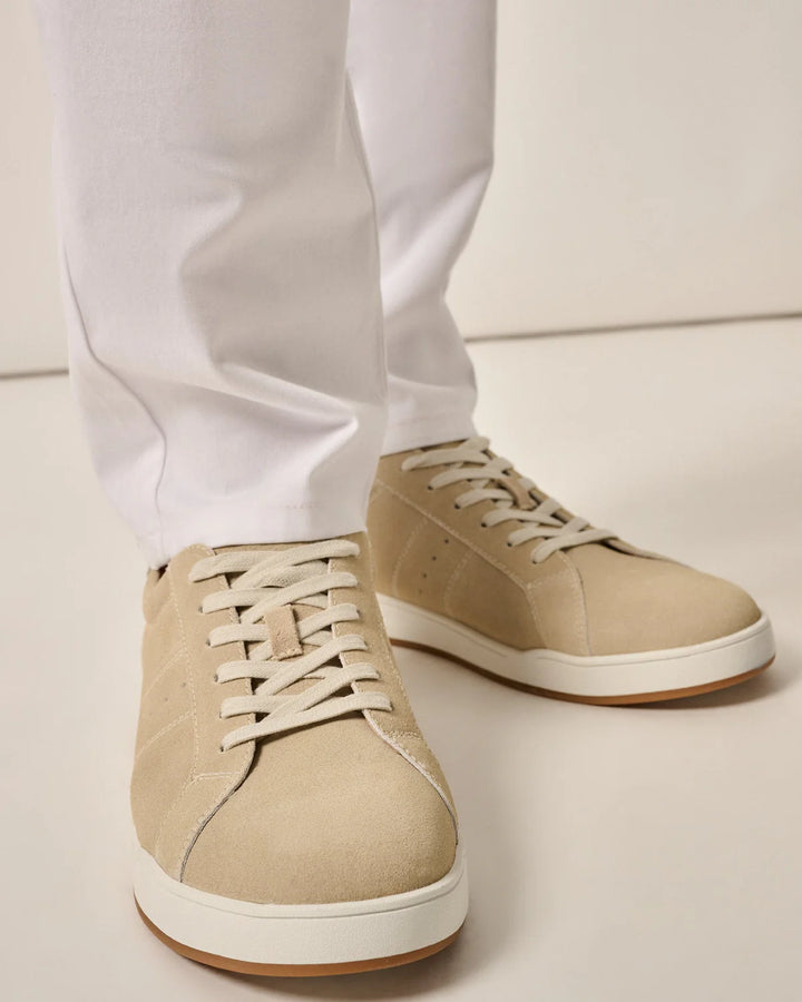 Johnnie-O Topspin Oxford Leather Sneaker: Tan
