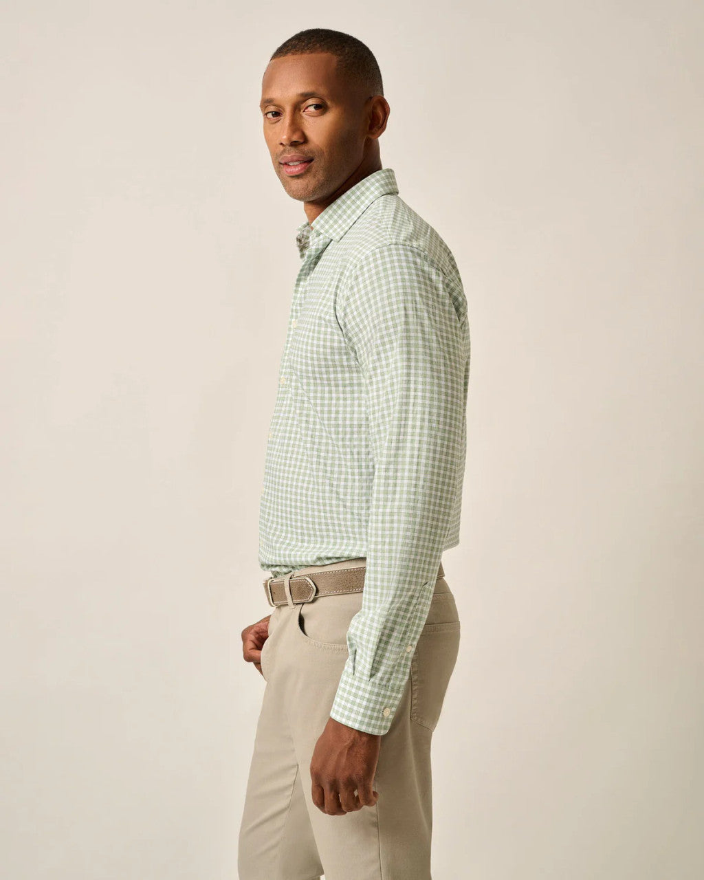 Johnnie-O Performance Button Up Shirt - Westwood: Clover