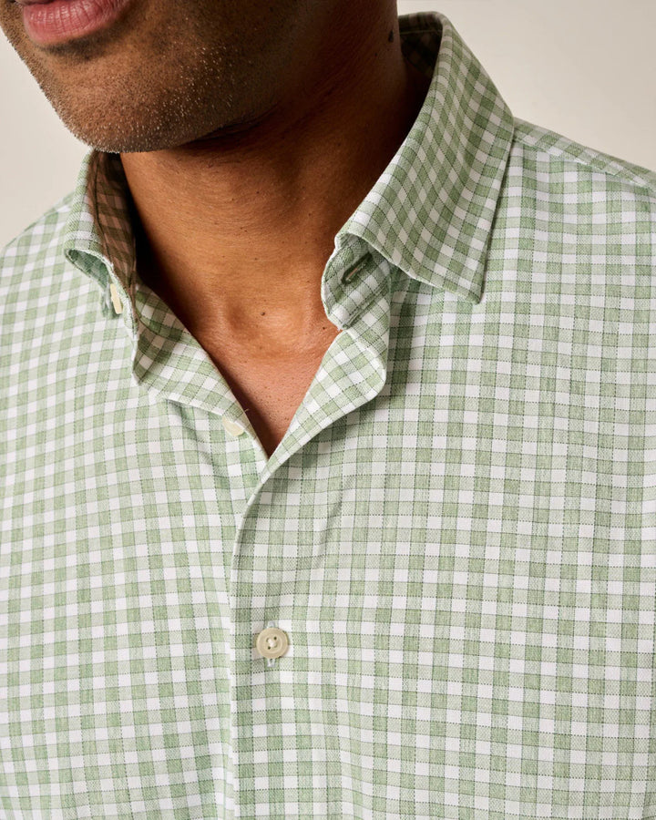 Johnnie-O Performance Button Up Shirt - Westwood: Clover