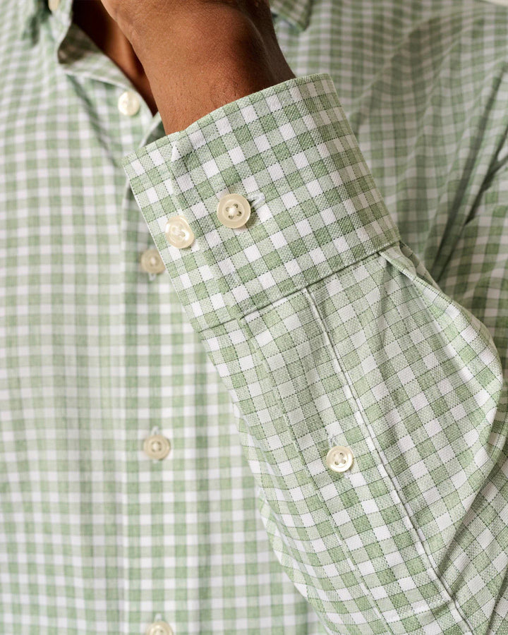 Johnnie-O Performance Button Up Shirt - Westwood: Clover