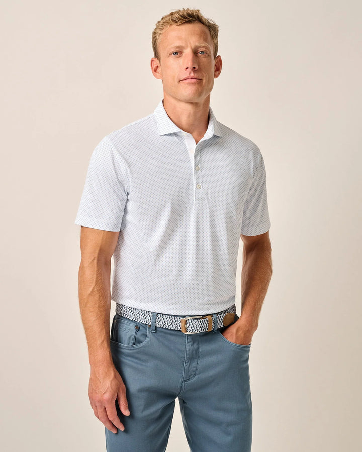 Johnnie-O Performance Mesh Polo - Cason Print: Majorca