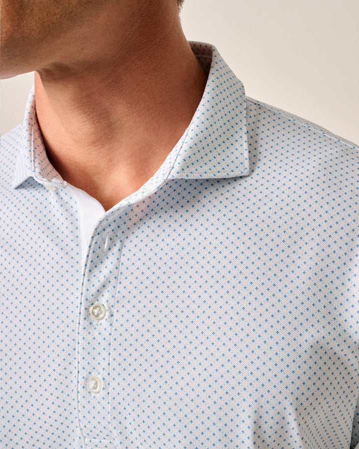 Johnnie-O Performance Mesh Polo - Cason Print: Majorca
