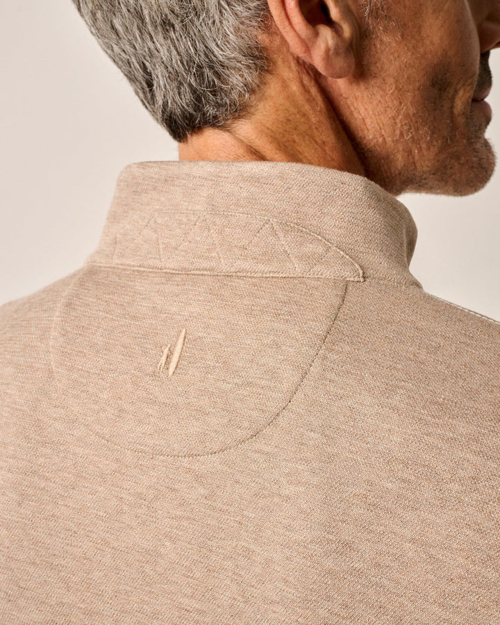 Johnnie-O Hanks "Lightweight Sully" 1/4 Zip Pullover: Hazelnut