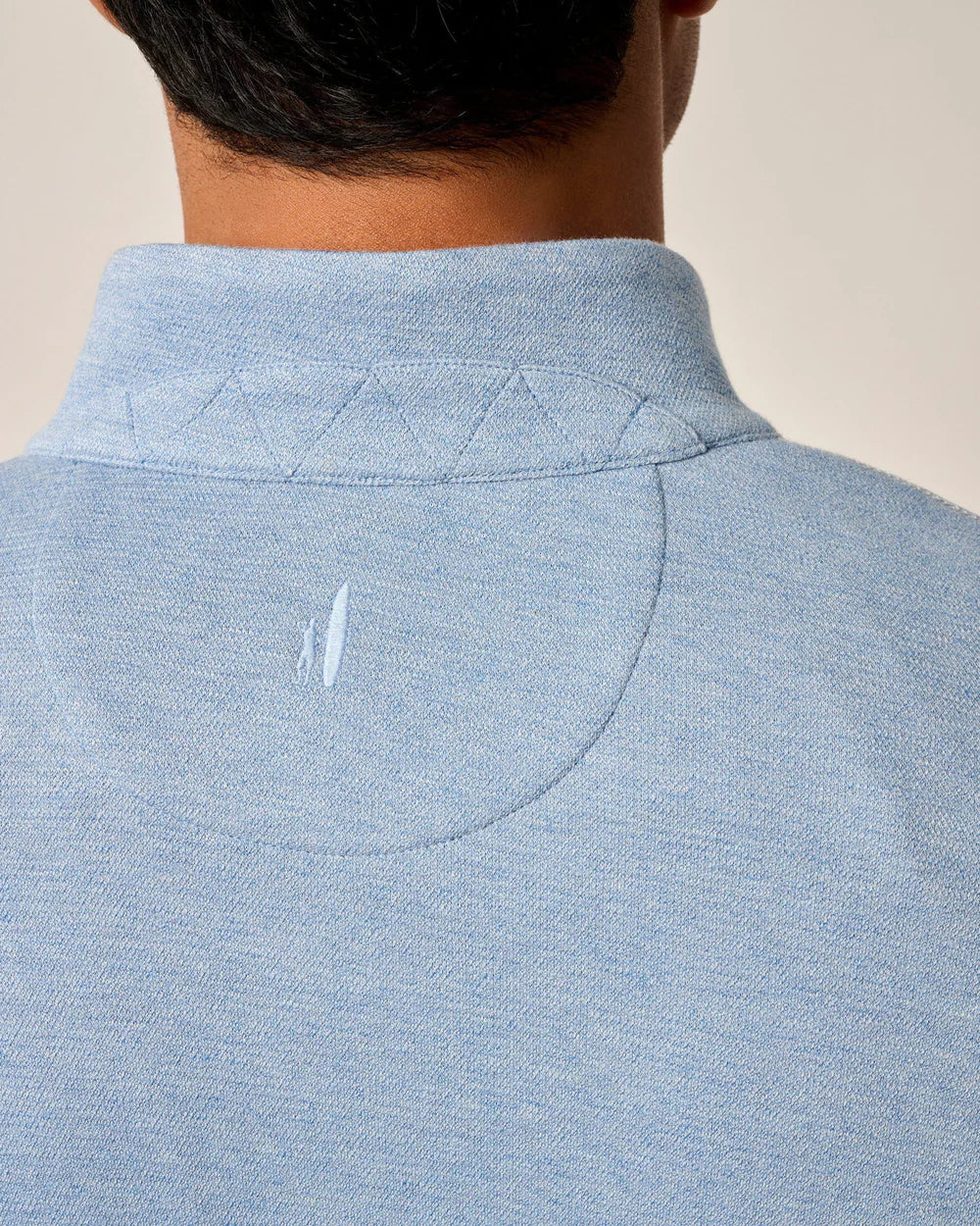 Johnnie-O Hanks Lightweight Textured 1/4 Zip Pullover: Lapis