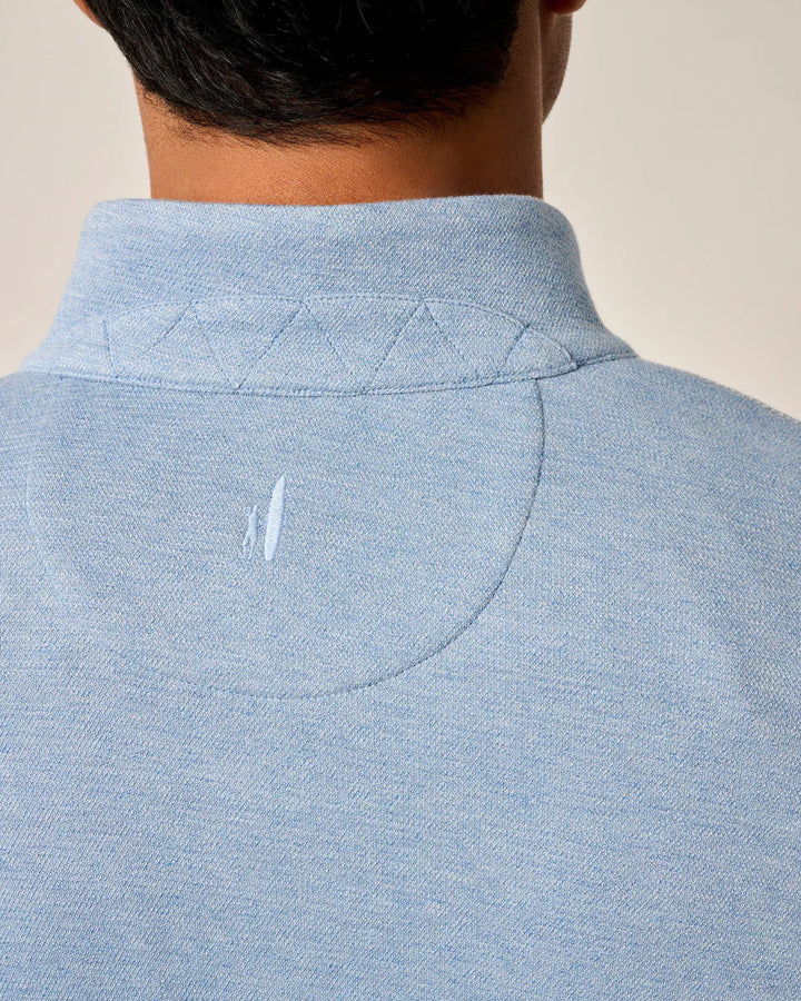 Johnnie-O Hanks Lightweight Textured 1/4 Zip Pullover: Lapis