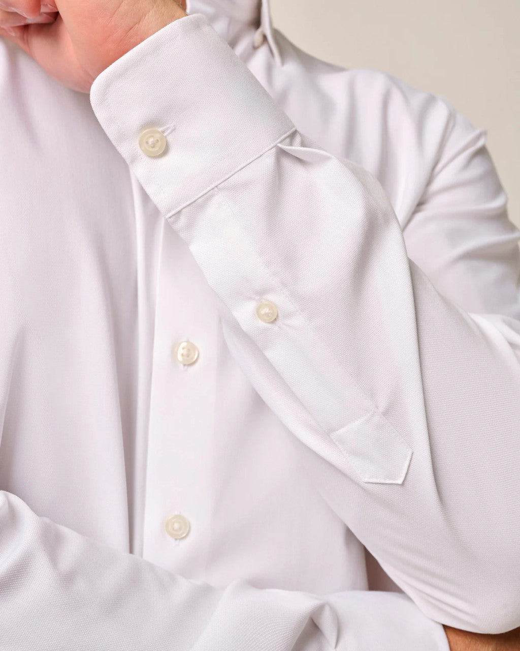 Johnnie-O Performance Button Up Shirt - Travis: White