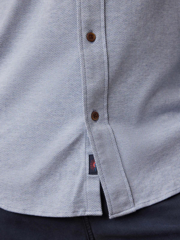 Faherty Men's Coastline Knit Shirt: Oceanside Blue