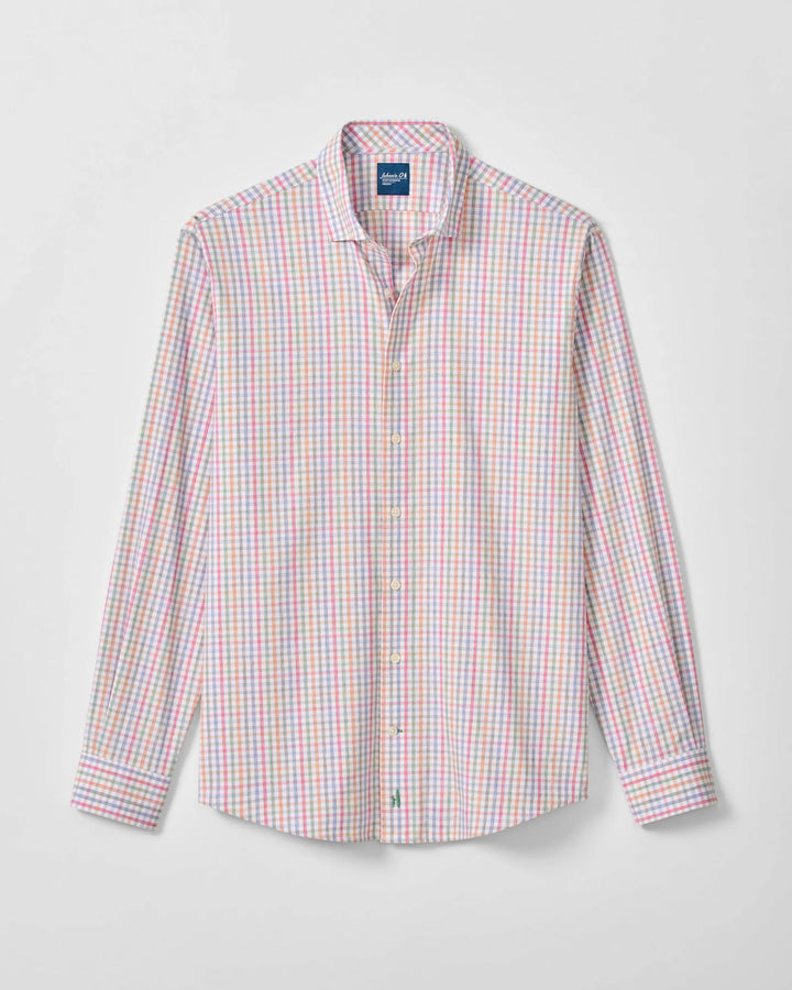 Johnnie-O Everyday Performance Button Down Shirt - Albie: White