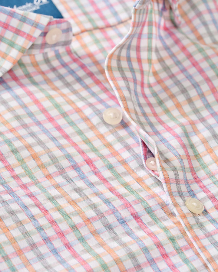Johnnie-O Everyday Performance Button Down Shirt - Albie: White