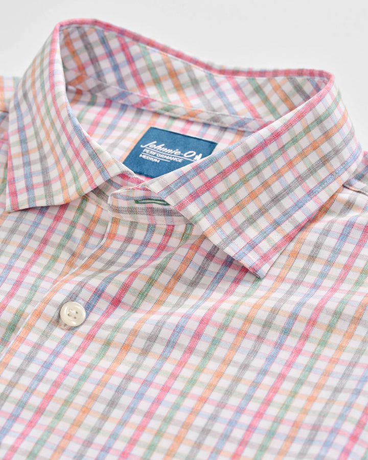 Johnnie-O Everyday Performance Button Down Shirt - Albie: White