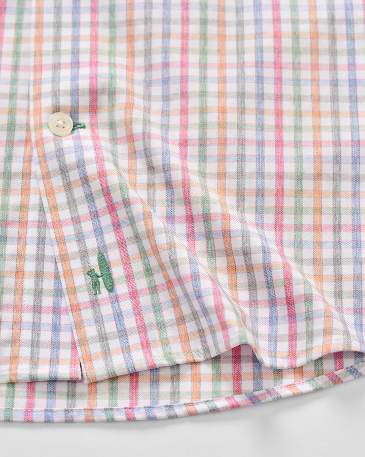 Johnnie-O Everyday Performance Button Down Shirt - Albie: White