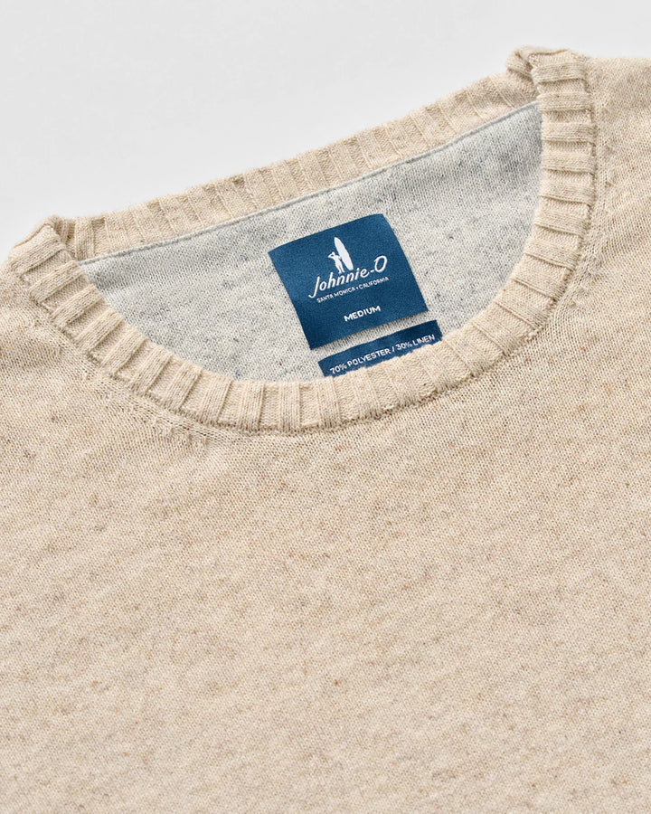 Johnnie-O Albus Crewneck Sweater: Barley