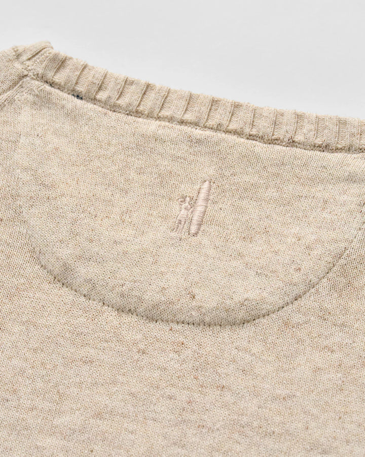 Johnnie-O Albus Crewneck Sweater: Barley