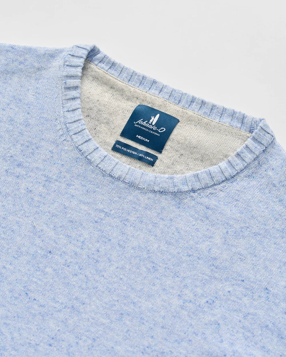 Johnnie-O Albus Crewneck Sweater: Gulf Blue