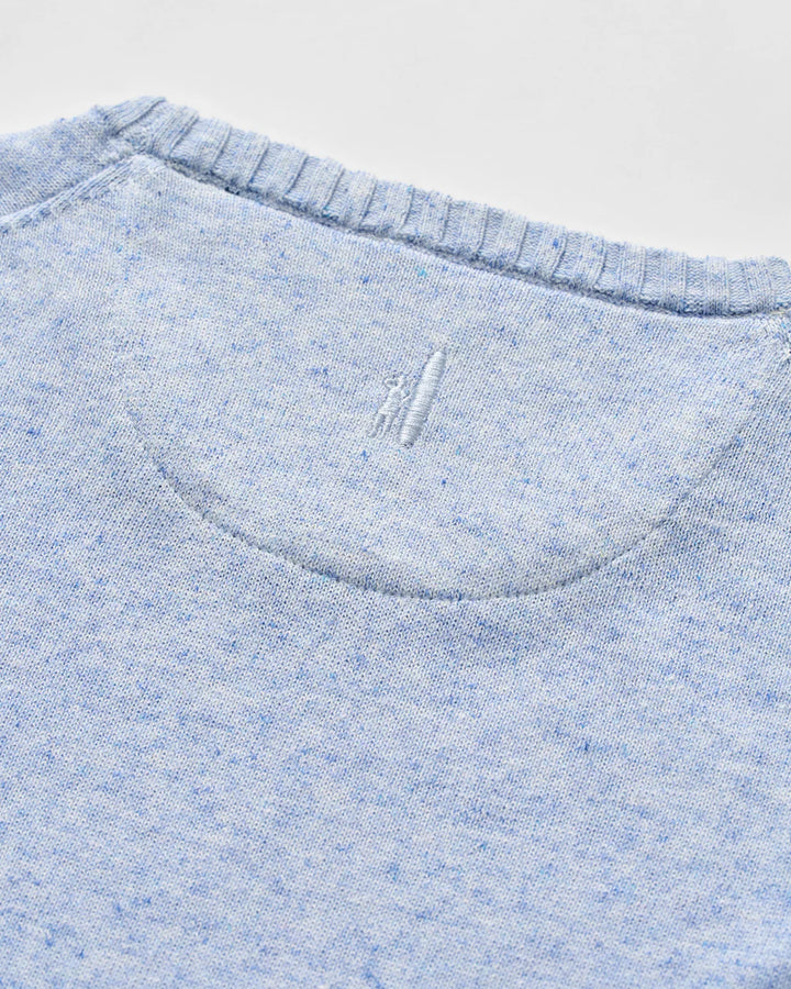 Johnnie-O Albus Crewneck Sweater: Gulf Blue