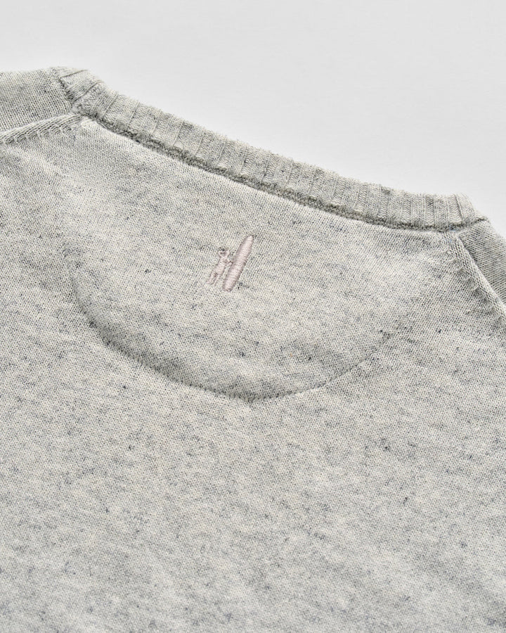 Johnnie-O Albus Crewneck Sweater: Light Gray
