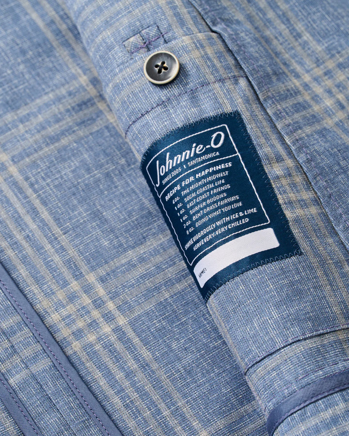 Johnnie-O Wool Sport Coat - Barney Woven Wool Pane: Maliblu