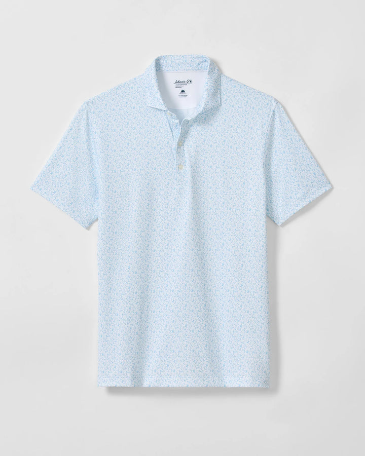 Johnnie-O Performance Jersey Polo - Beach Break: White