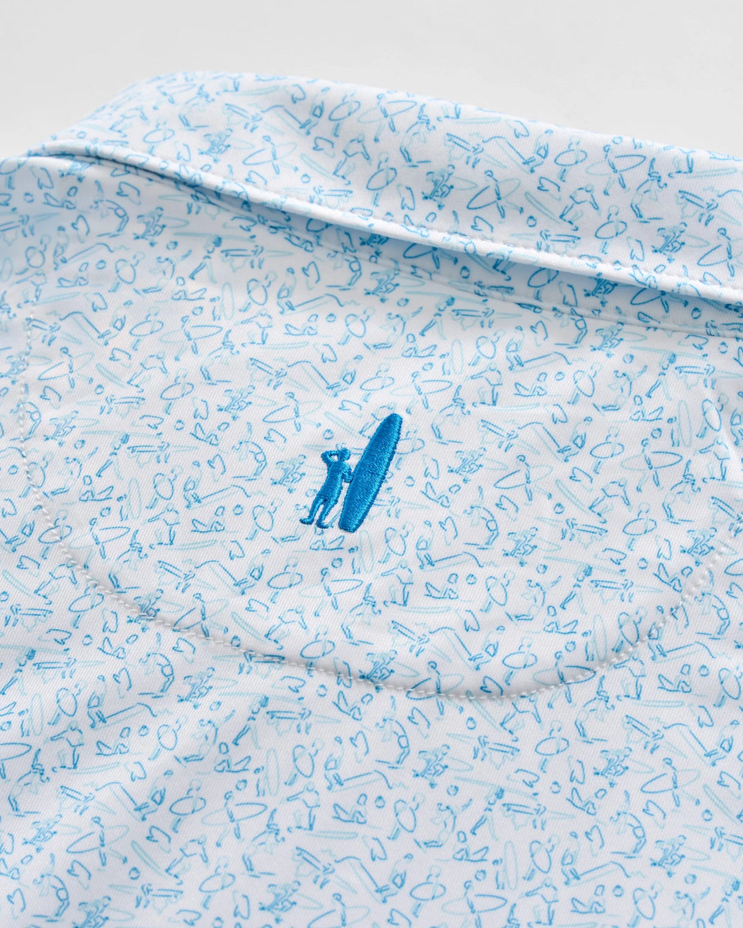 Johnnie-O Performance Jersey Polo - Beach Break: White