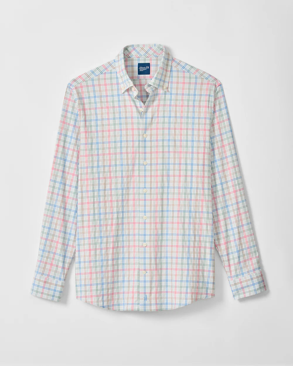 Johnnie-O Everyday Performance Button Down Shirt - Bingham Tattersall: Gulf Blue