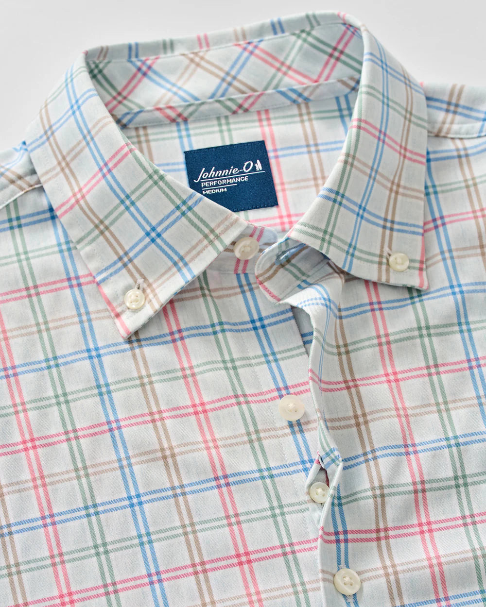 Johnnie-O Everyday Performance Button Down Shirt - Bingham Tattersall: Gulf Blue