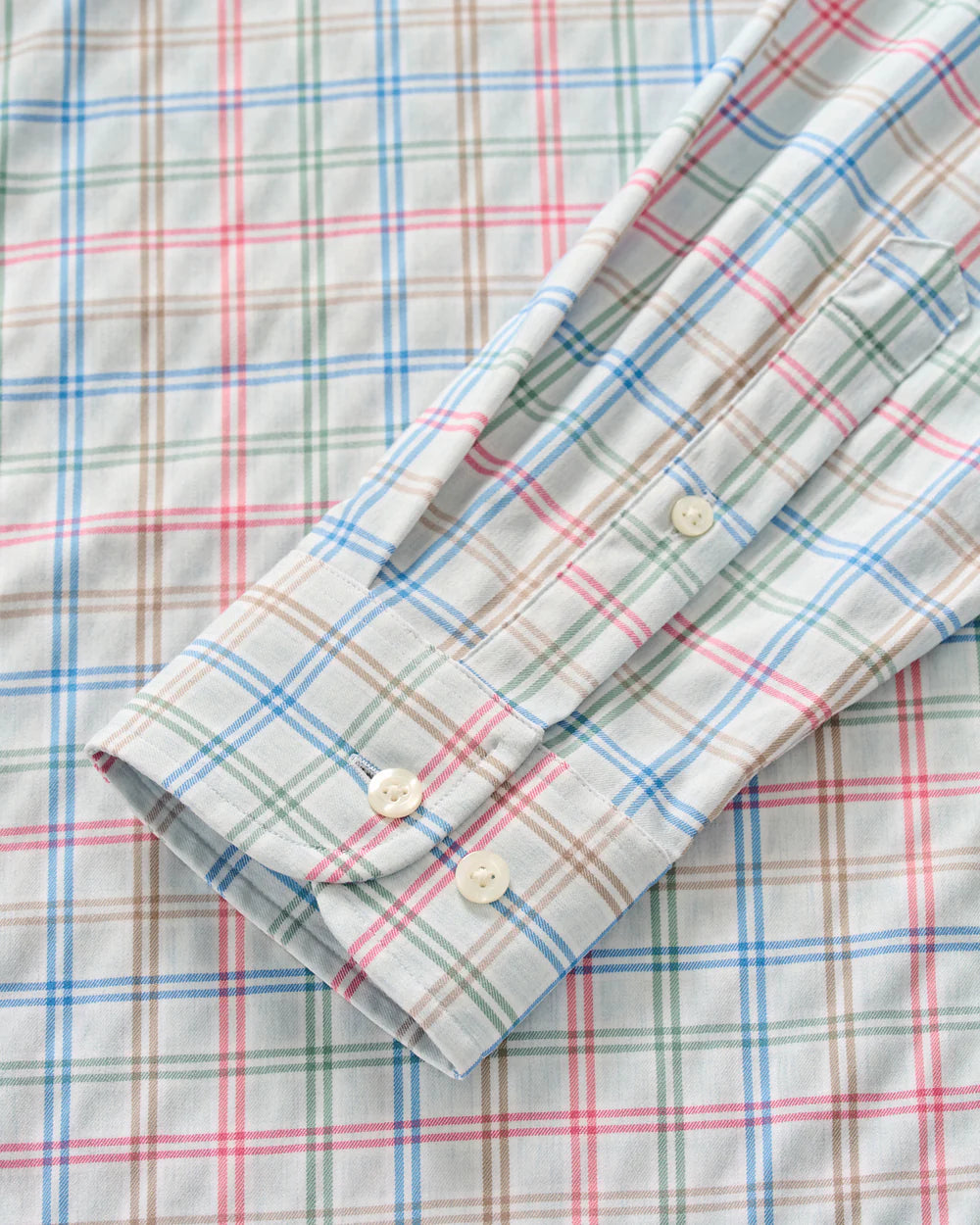 Johnnie-O Everyday Performance Button Down Shirt - Bingham Tattersall: Gulf Blue
