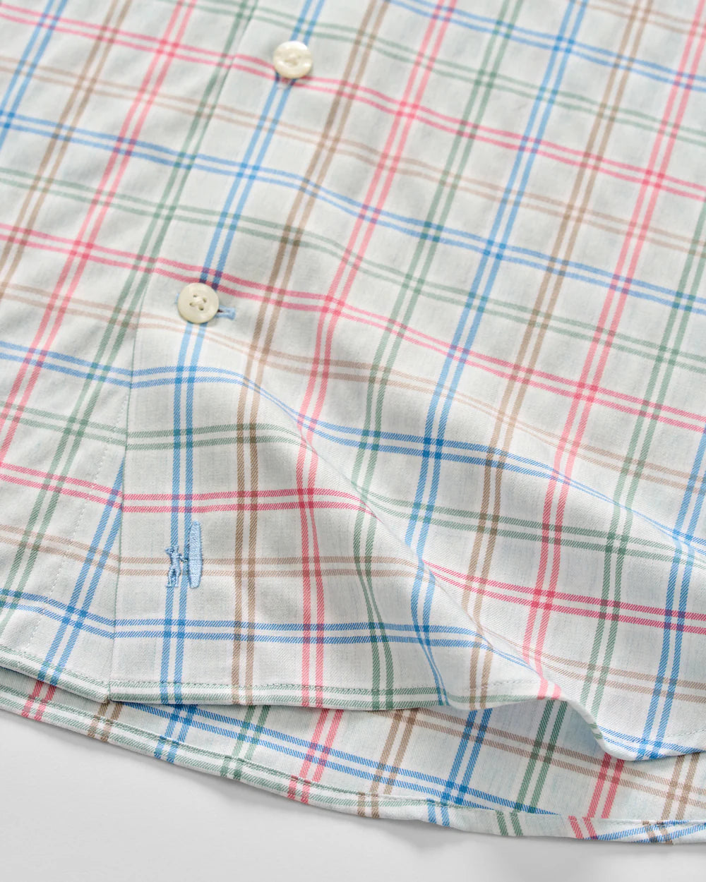 Johnnie-O Everyday Performance Button Down Shirt - Bingham Tattersall: Gulf Blue
