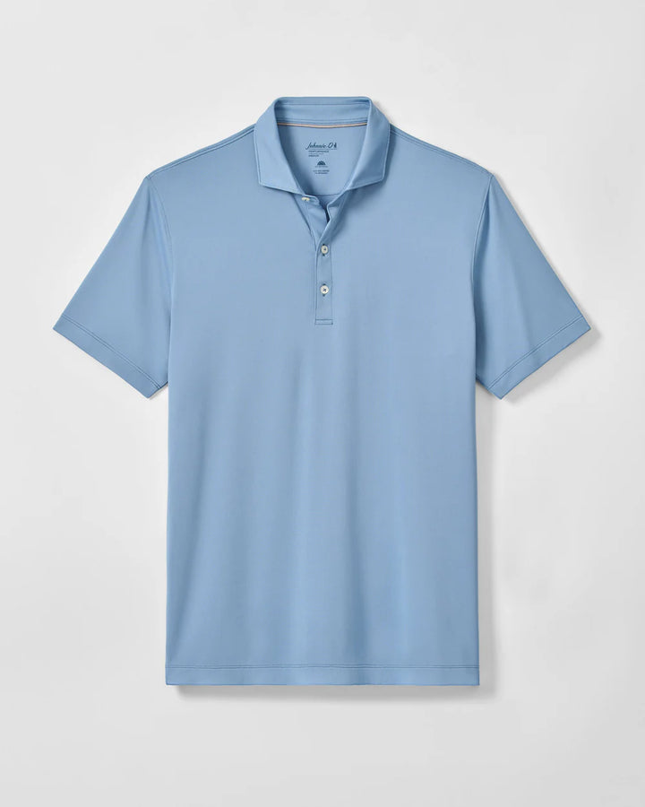 Johnnie-O Performance Jersey Polo - Birdie Solid: Carbon Fiber
