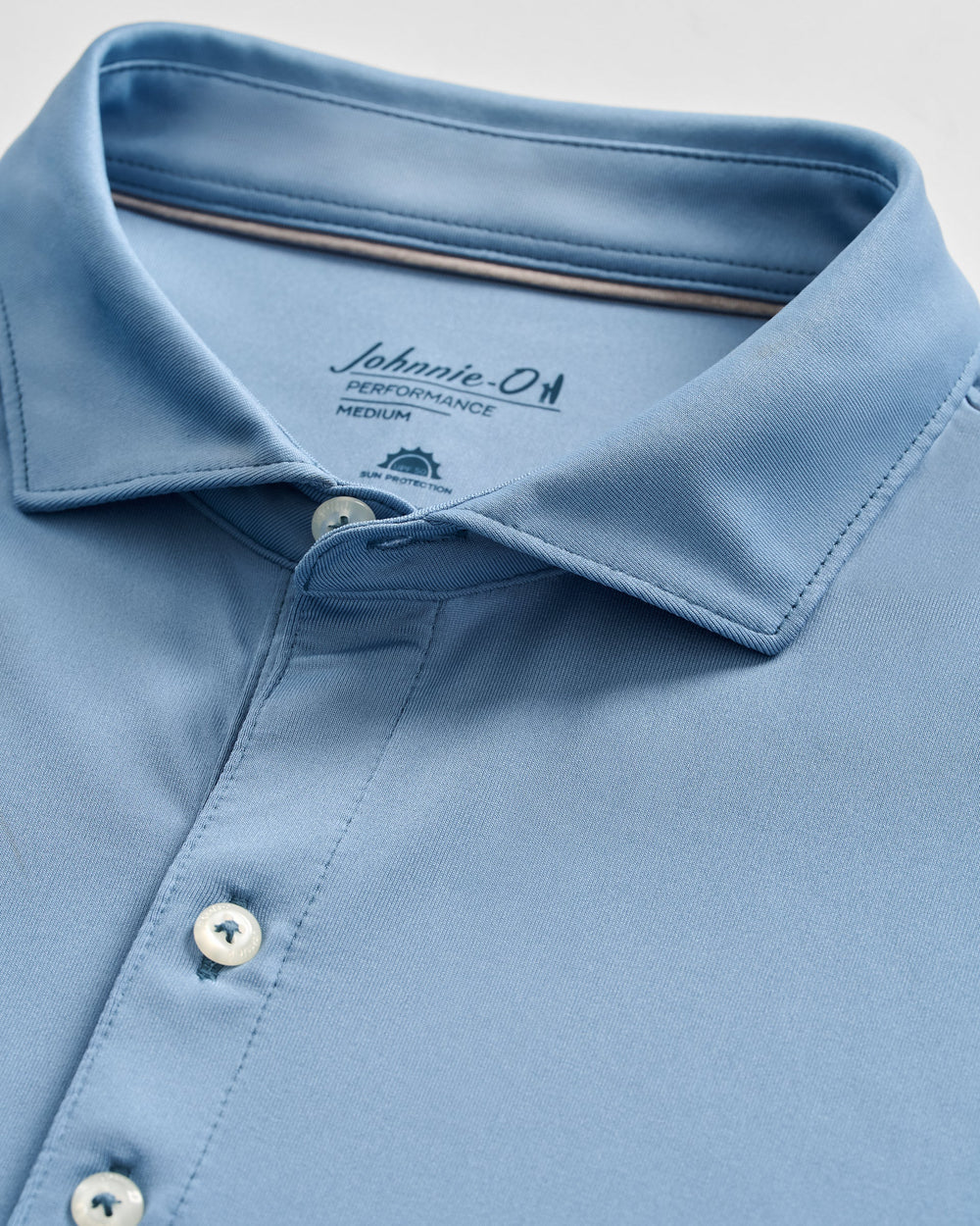 Johnnie-O Performance Jersey Polo - Birdie Solid: Carbon Fiber