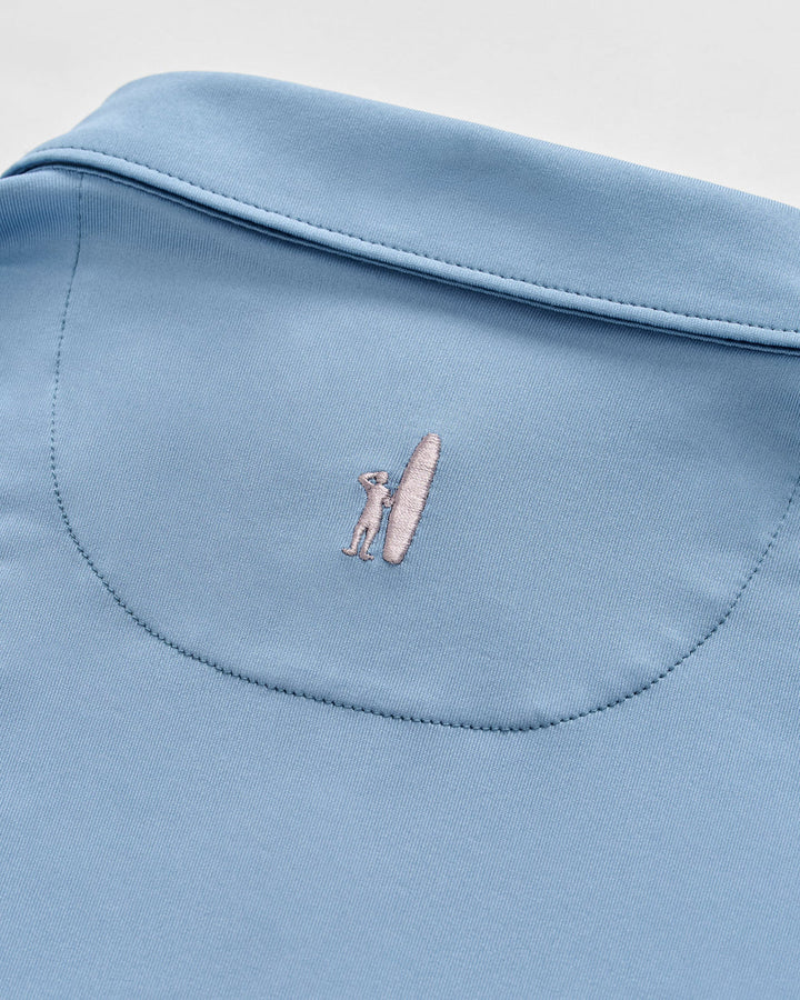 Johnnie-O Performance Jersey Polo - Birdie Solid: Carbon Fiber