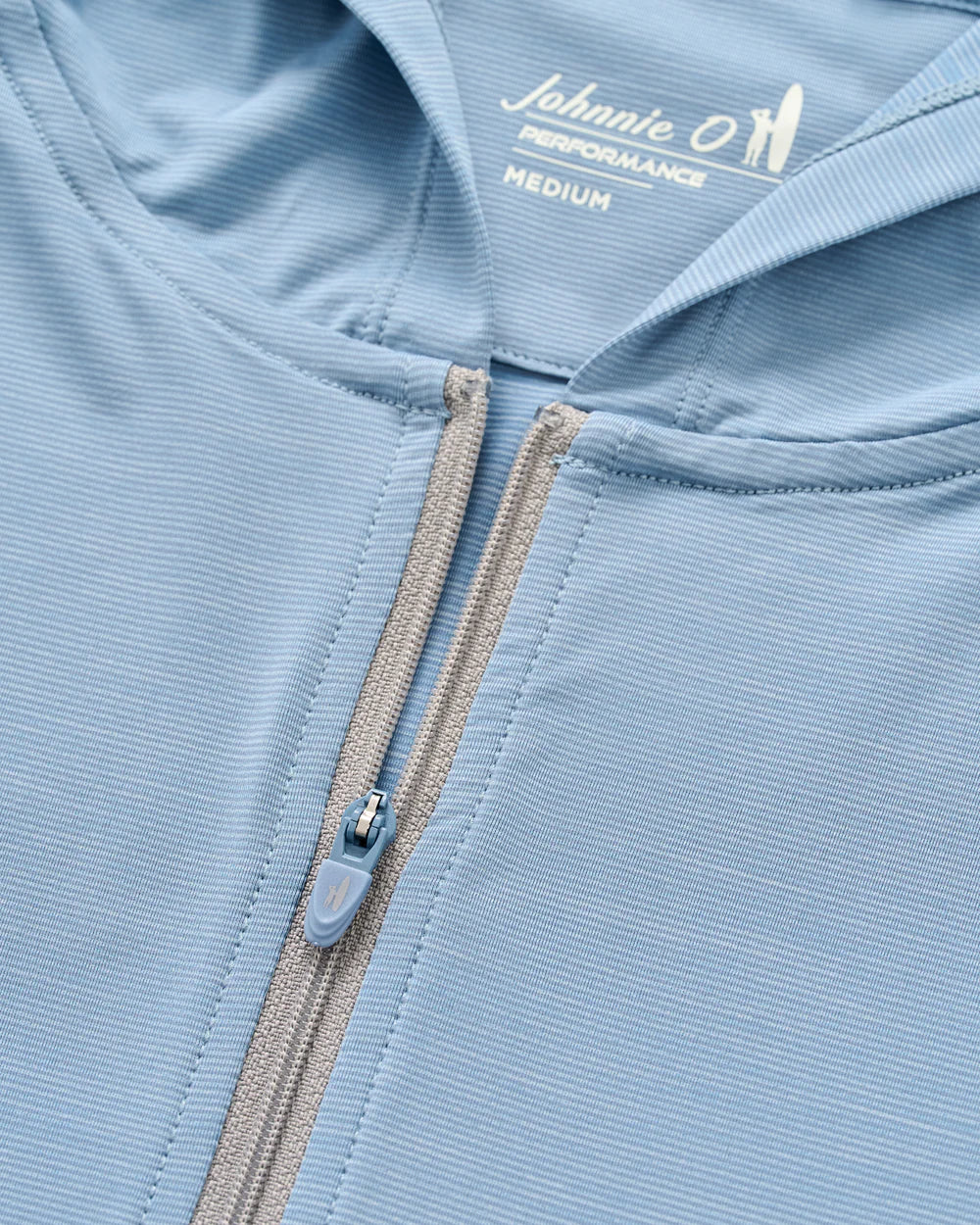 Johnnie-O Bixler Performance 1/4 Zip Hoodie: Carbon Fiber