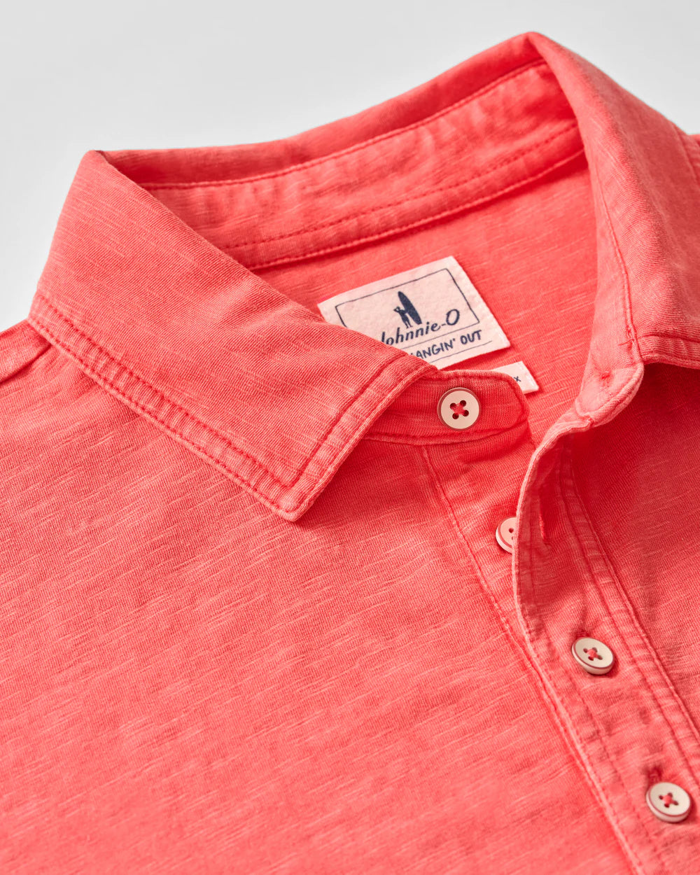 Johnnie-O Original 4-Button Polo - Coastal Wash: Cranberry