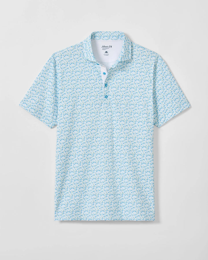 Johnnie-O Performance Mesh Polo - Cocktail Time: Dolphin