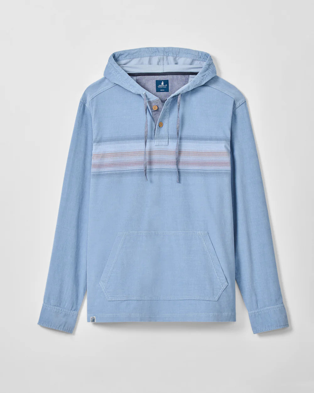 Johnnie-O Dorn Washed Corduroy Hoodie: Maliblu