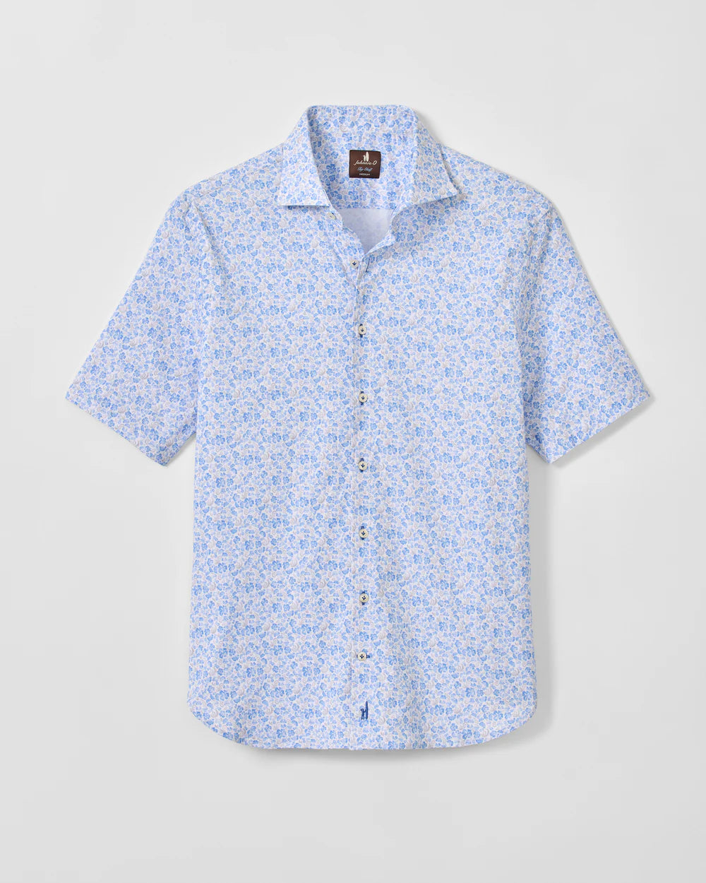 Johnnie-O Tencel Mesh Short Sleeve Button Down Shirt - Filipe Printed: Maliblu