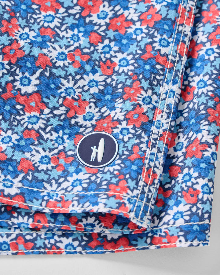 Johnnie-O Half Elastic 7" Swim Trunks - Freesia