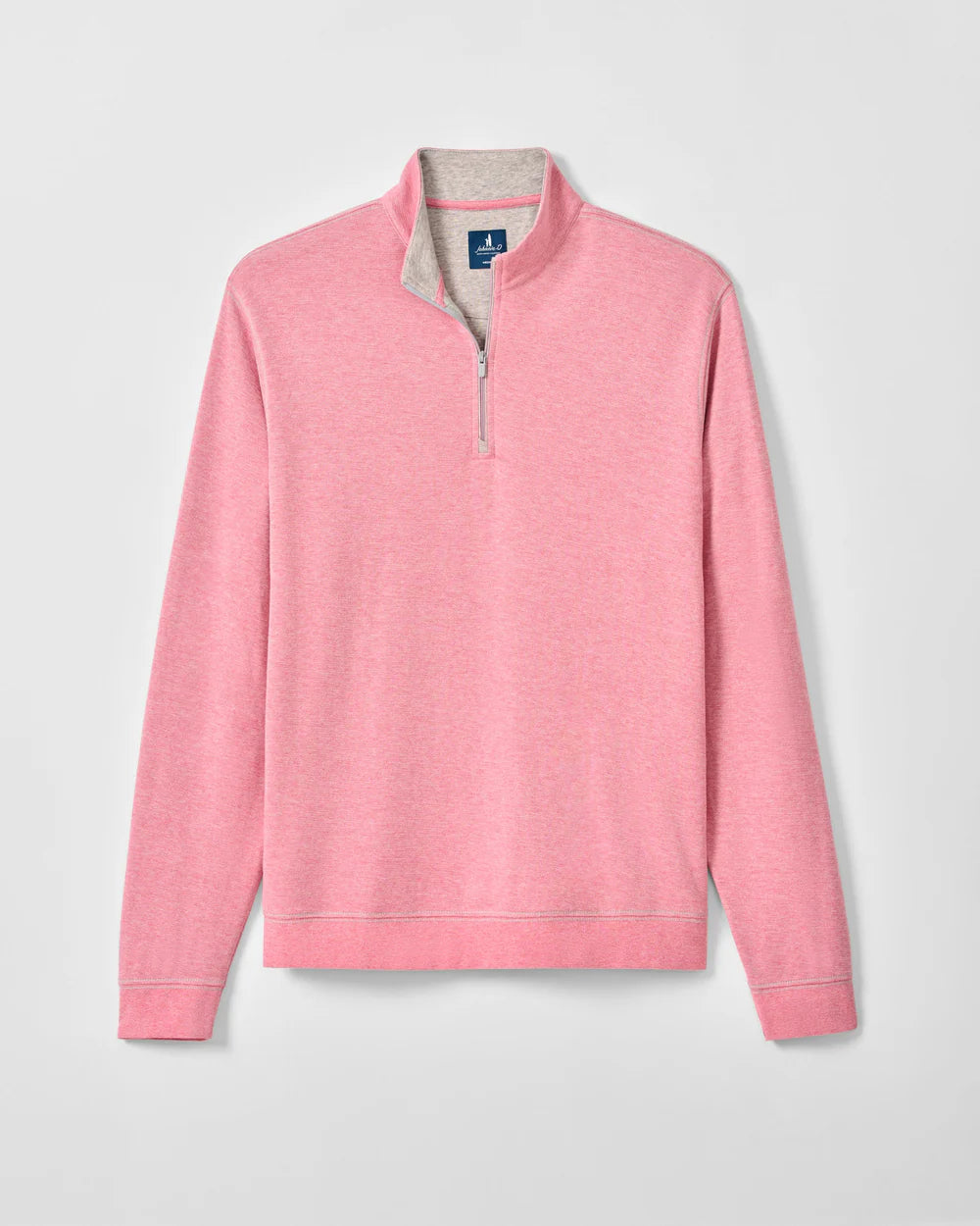 Johnnie-O Hanks Lightweight Textured 1/4 Zip Pullover: Berry
