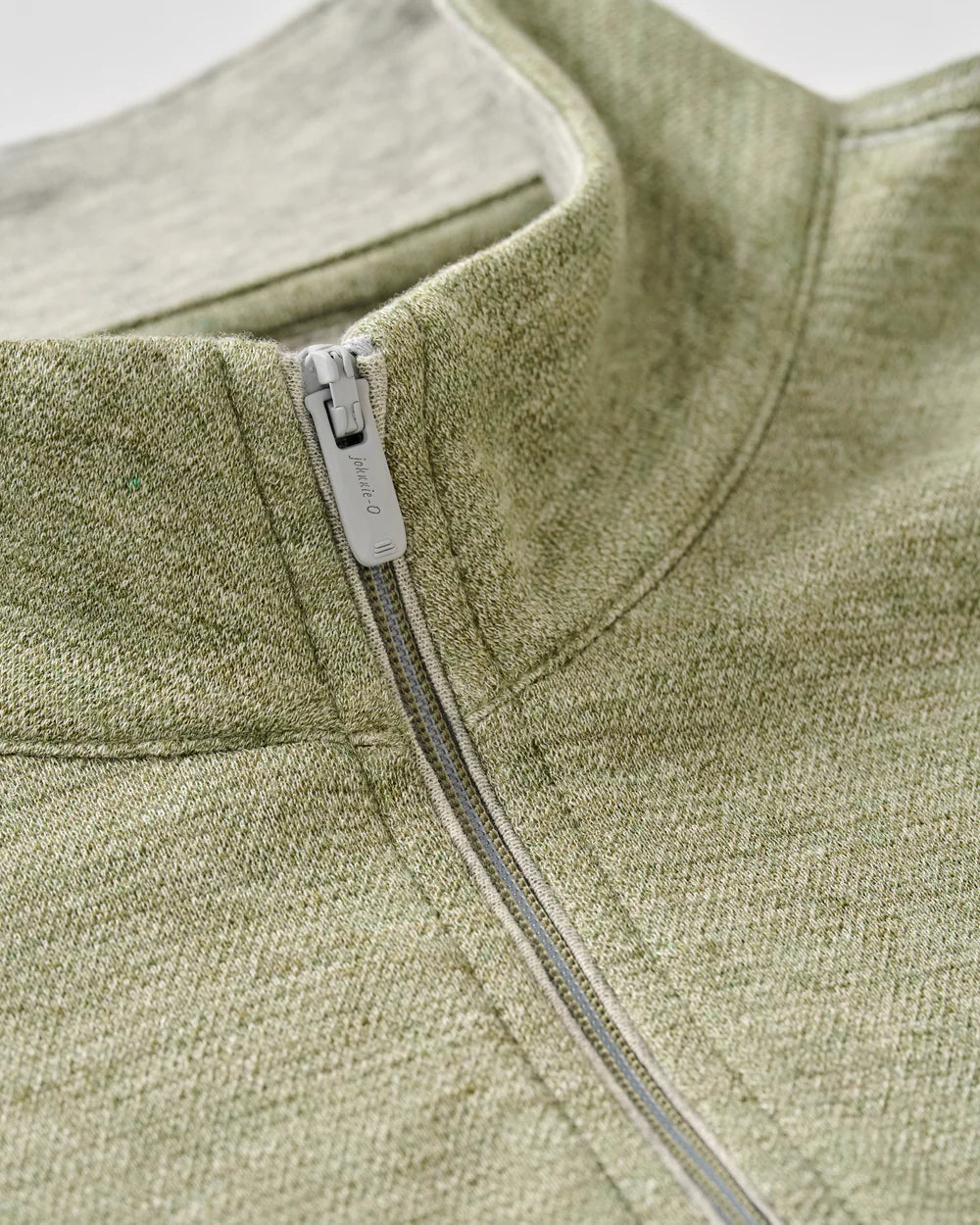 Johnnie-O Hanks Lightweight Textured 1/4 Zip Pullover: Pesto