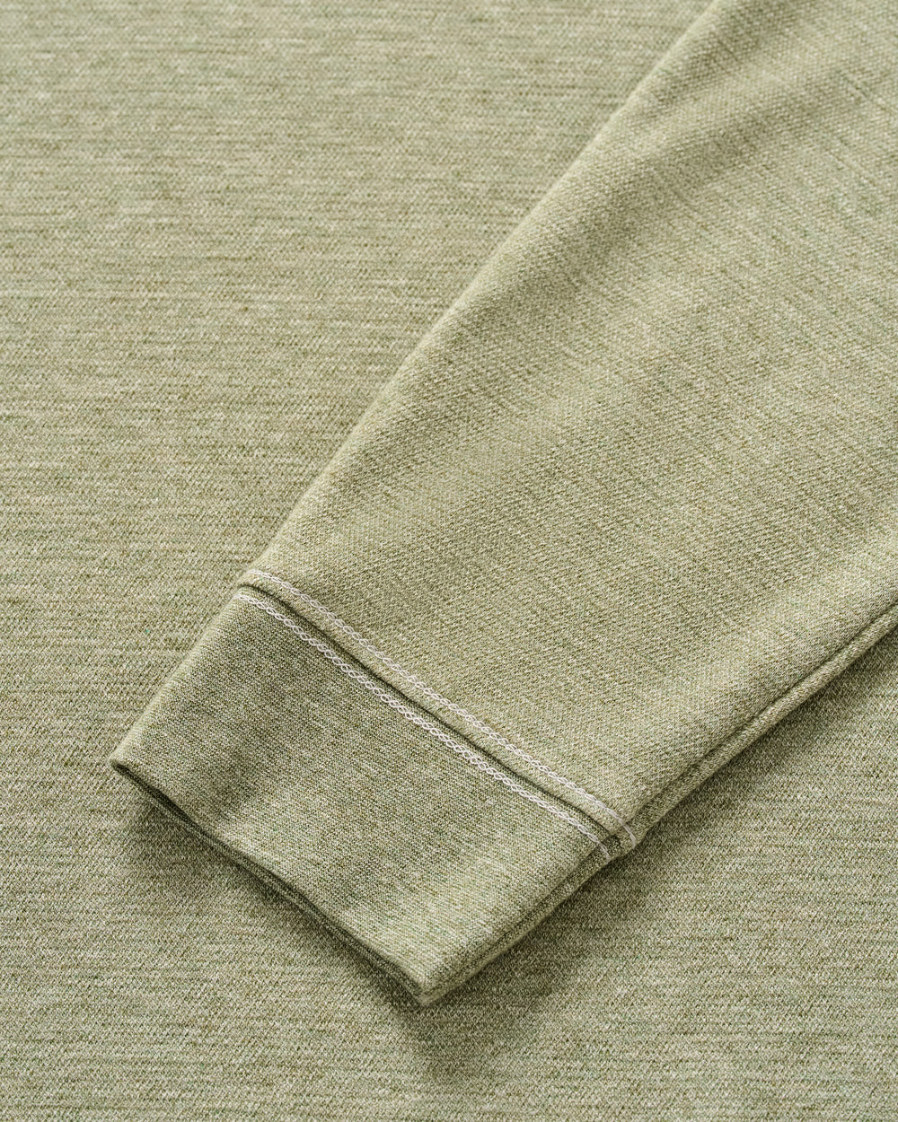 Johnnie-O Hanks Lightweight Textured 1/4 Zip Pullover: Pesto