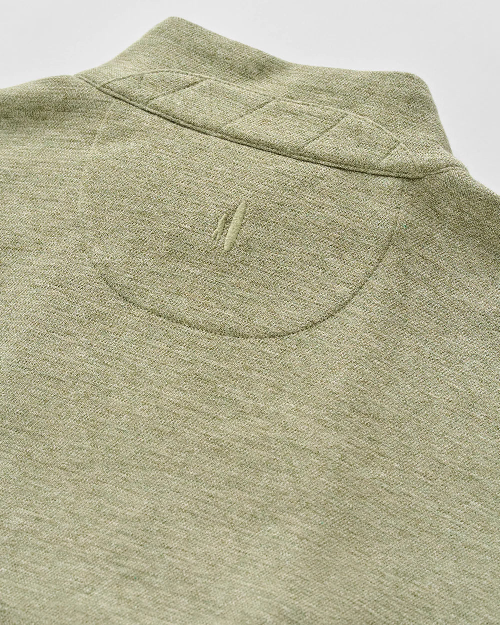 Johnnie-O Hanks Lightweight Textured 1/4 Zip Pullover: Pesto