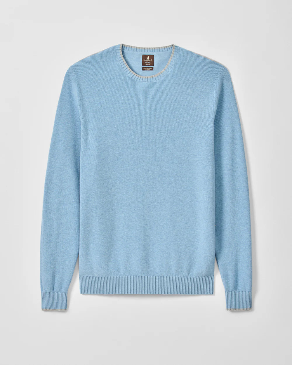 Johnnie-O Hatcher Cotton Blend Crewneck Sweater: Maliblu