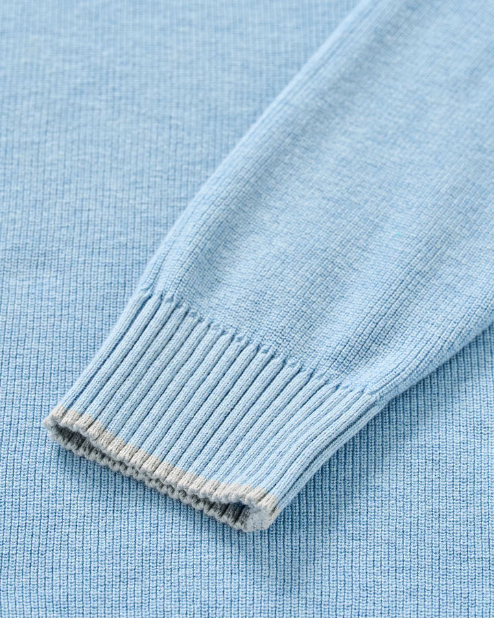 Johnnie-O Hatcher Cotton Blend Crewneck Sweater: Maliblu