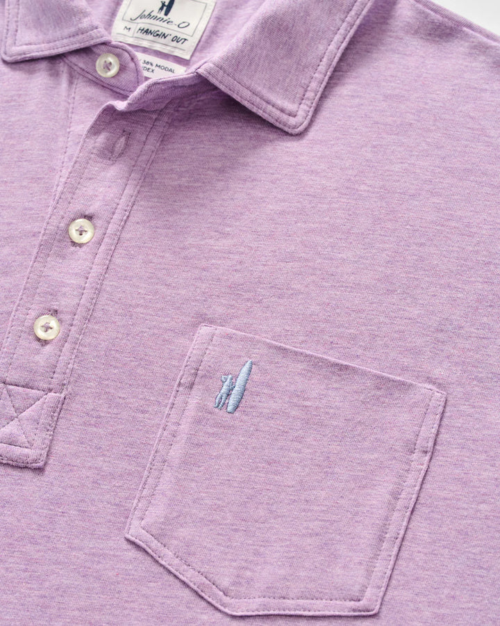 Johnnie-O Original 4-Button Polo - Heathered Solid: Aviation
