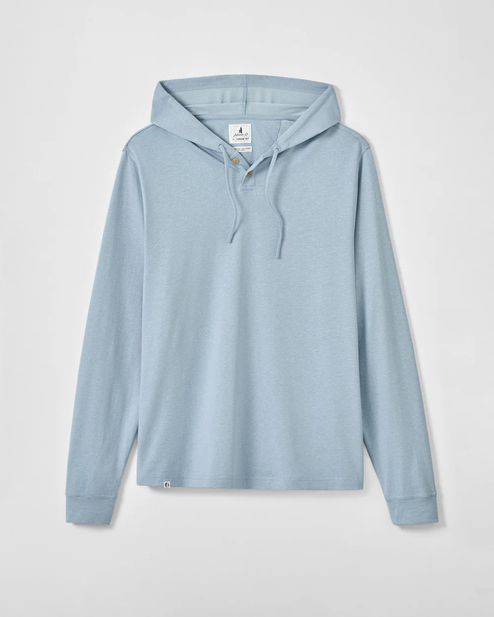 Johnnie-O Jase 2-Button Slub Hoodie: Maliblu