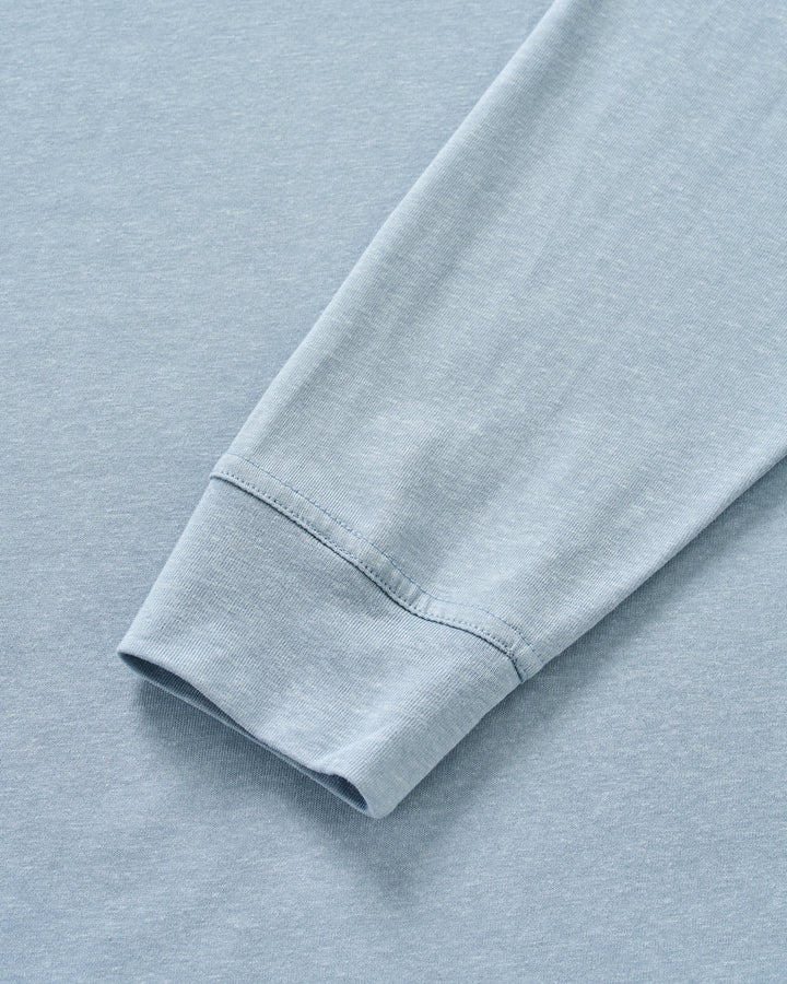 Johnnie-O Jase 2-Button Slub Hoodie: Maliblu