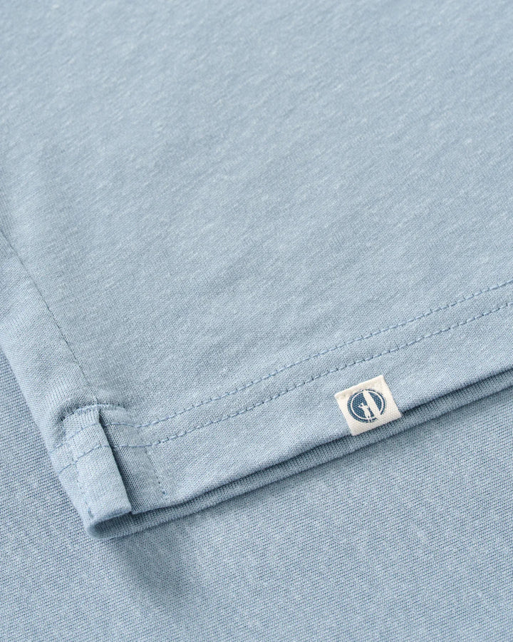 Johnnie-O Jase 2-Button Slub Hoodie: Maliblu