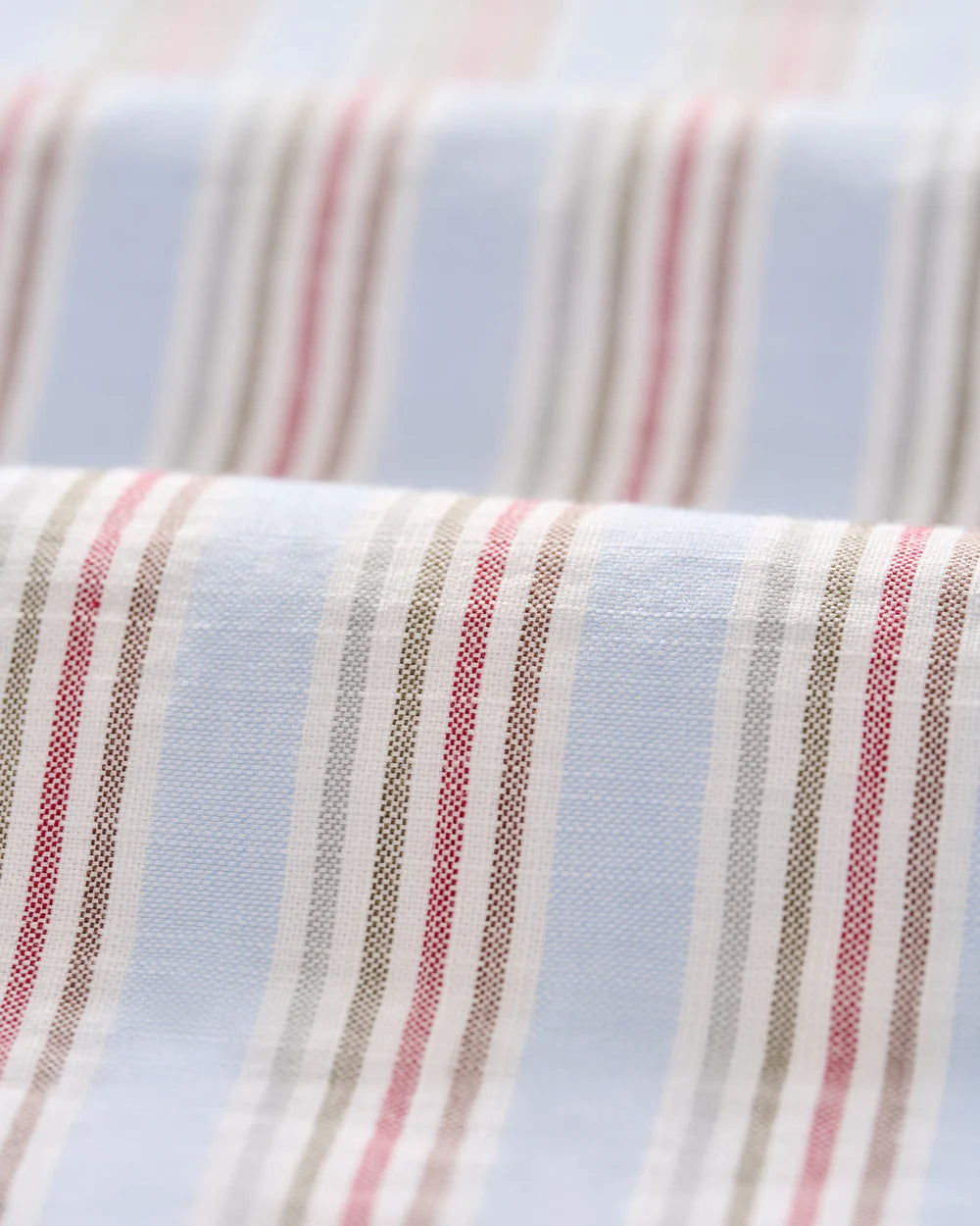 Johnnie-O Cotton Blend Short Sleeve Button Down Shirt - Leander Printed Slub Cotton: Gulf Blue