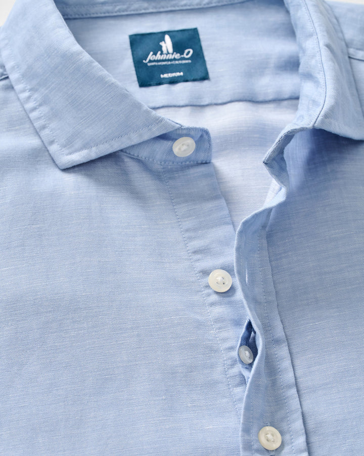 Johnnie-O Linen Button Down Shirt - McCarthy: Maliblu