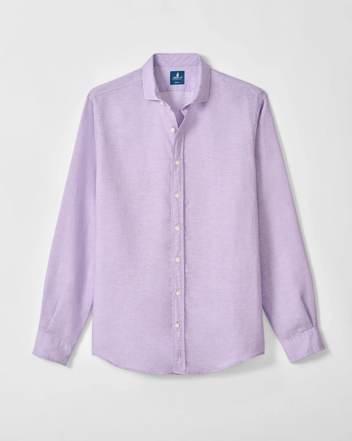 Johnnie-O Linen Button Down Shirt - McCarthy: Tulip